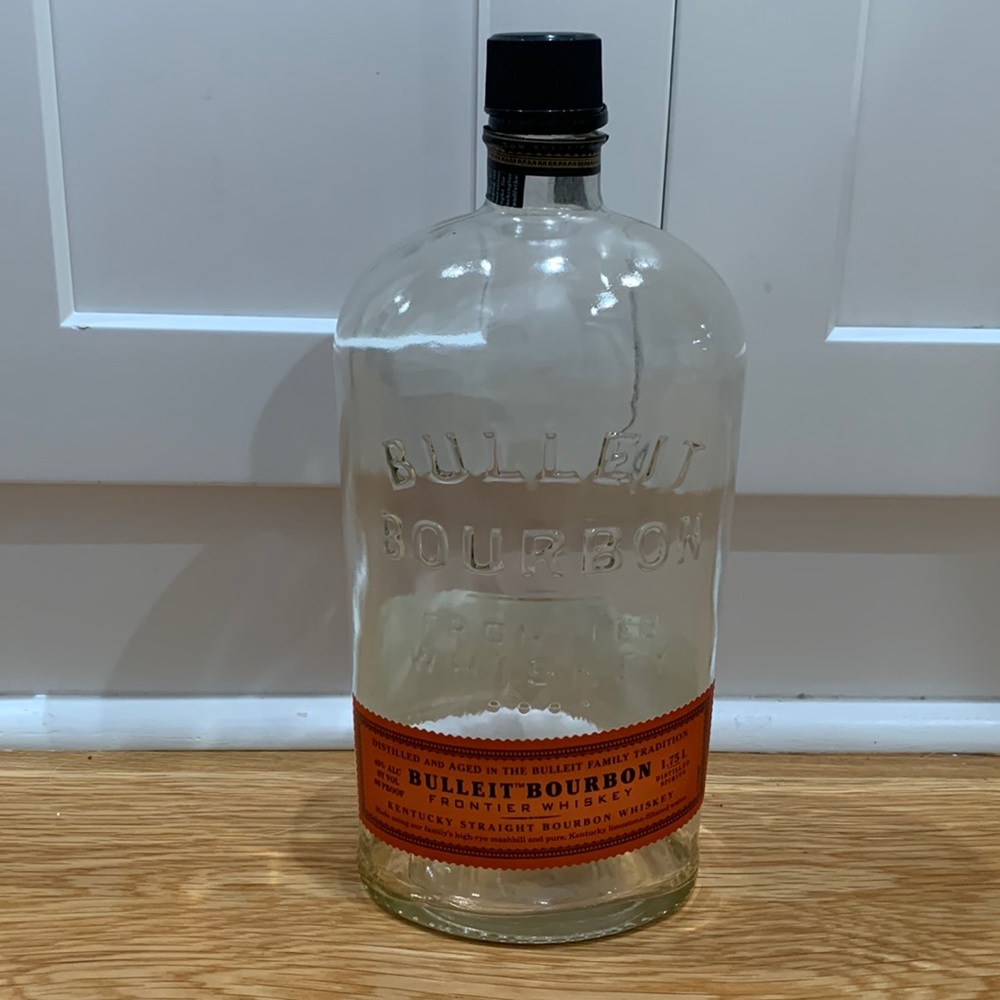 Bulleit Bourbon 1.75 L Empty Bottle